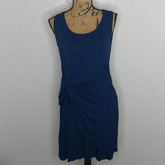 Style & Co. Sleeveless Mock Wrap Dress Blue Size S - Picture 1 of 7